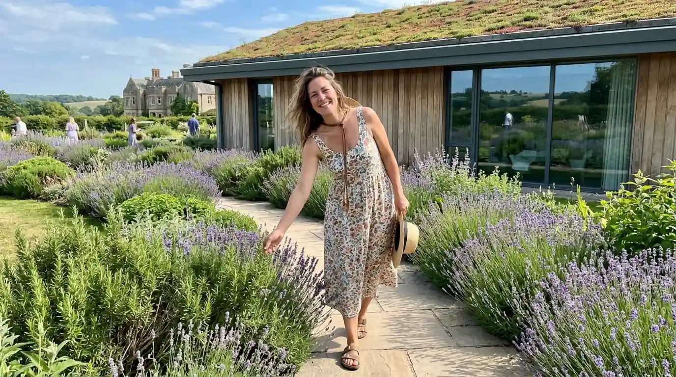 South Lodge West Sussex Herb Garden Spa South Downs country house