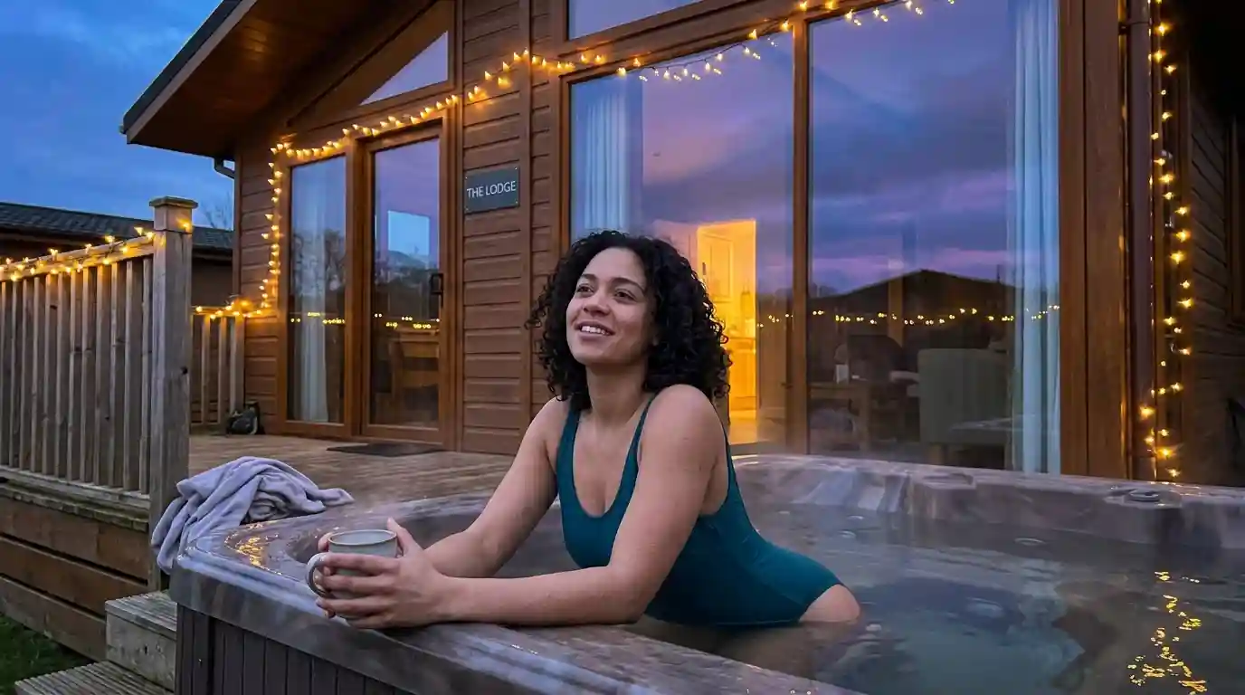Bowfield Hotel Spa Scotland hot tub lodge Ben Lomond honeymoon