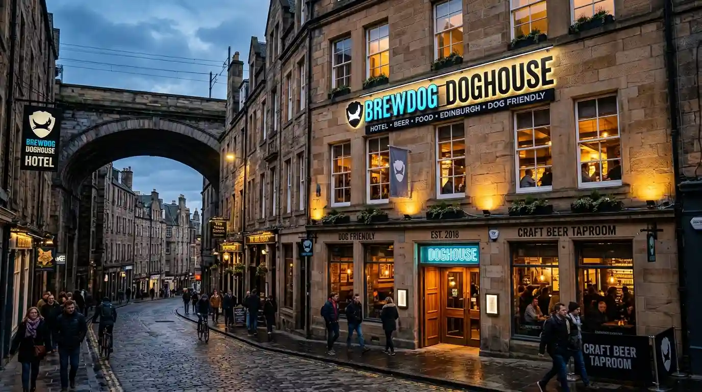 BrewDog DogHouse Edinburgh themed pet friendly hotel