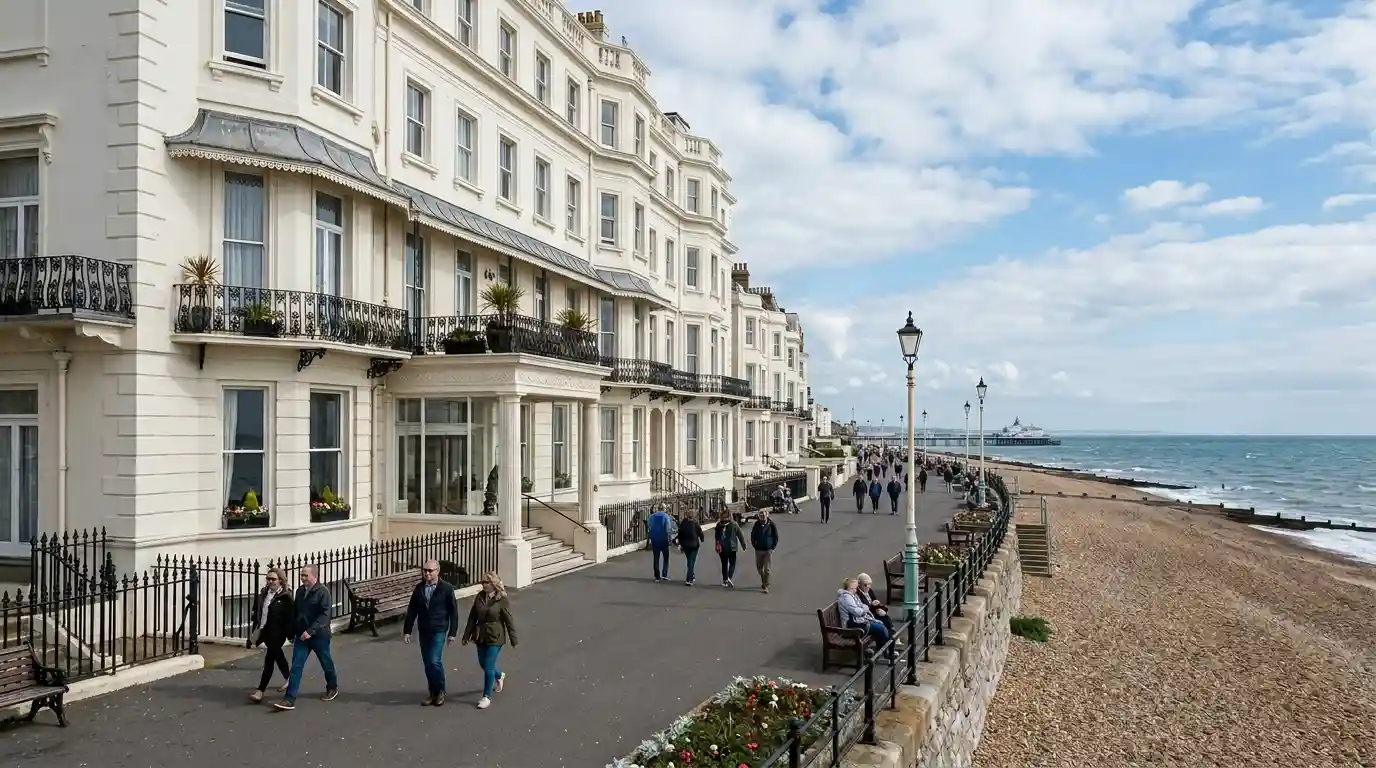 Burlington Hotel Eastbourne indoor pool central seafront