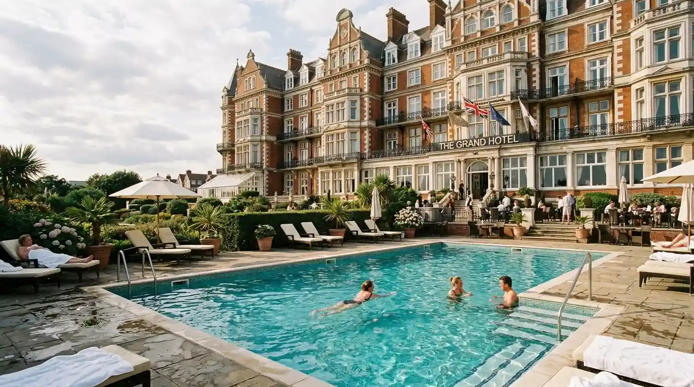 Grand Hotel Eastbourne outdoor pool 5 star luxury