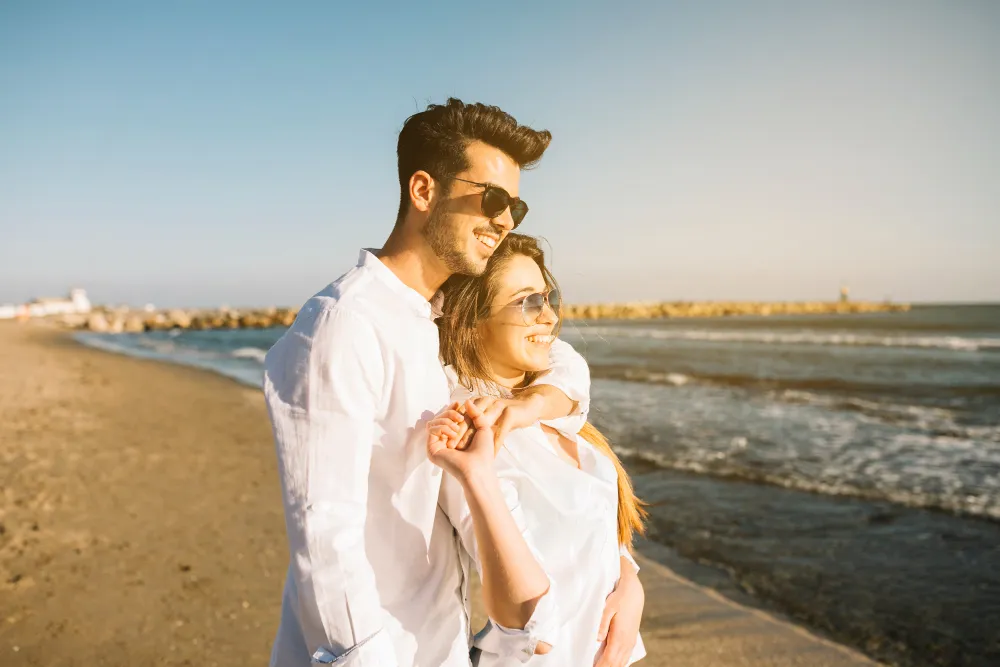 Brighton city break couples seafront Lanes England