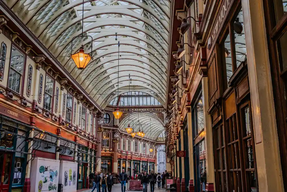 Leadenhall Market London free walk Victorian architecture City