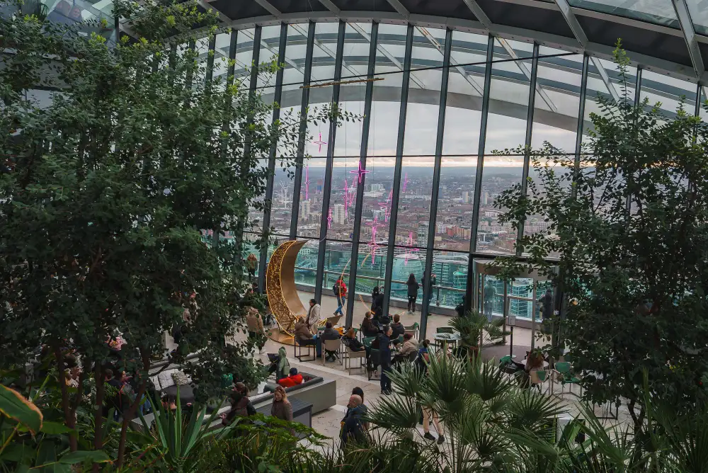 Sky Garden London free view 35th floor City skyline booking