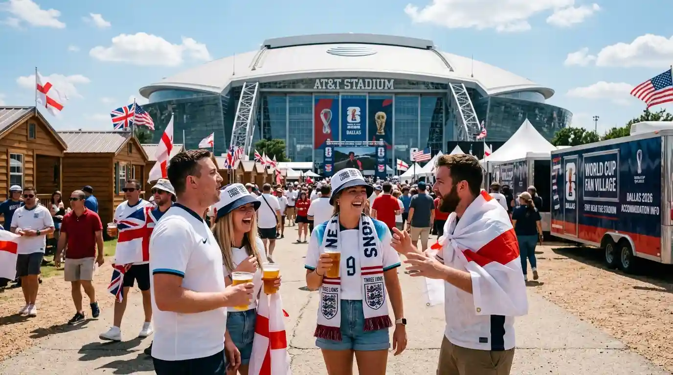 England fans World Cup 2026 Dallas stadium UK travel