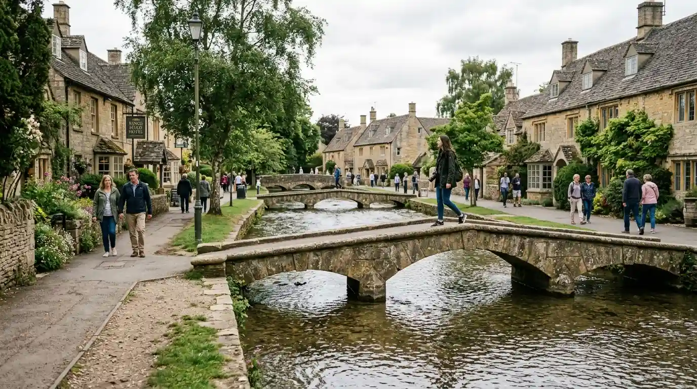 Bourton-on-the-Water Cotswolds River Windrush village